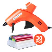 BTSD-home Hot Glue Gun, 60W Full Size Hot Melt Glue Gun Kit with 30 Pcs Glue Sticks for DIY Crafts Arts Projects Home Quick Repairs