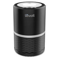 LEVOIT Air Purifier for Home Smokers Allergies and Pets Hair, True HEPA Filter, Quiet in Bedroom, Filtration System Cleaner Eliminators, Odor Smoke Dust Mold, Night Light, Black, 2-Yr Warranty,LV-H132