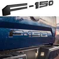 Tailgate Insert Letters for Ford F150 2018 2019 2020-3M Adhesive & 3D Raised Tailgate Decal Letters - Matte Black