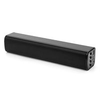 Samesay Mini Soundbar Portable Wireless Bluetooth 4.0 Speaker Desktop PC Support TF Card AUX-in U Disk FM Radio Dual Drivers 12W(Mini soundbar)