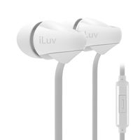 ILUV PPMINTSWH Peppermint Talk in-Ear Earbuds with Microphone (White)