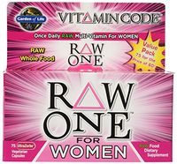 Garden of Life Vitamin Code Raw One for Women [2 packs of 75 each]