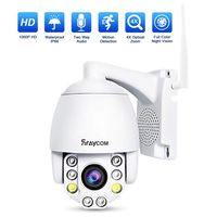 Rraycom PTZ WiFi Camera Outdoor,HD 1080P Wireless Security IP Camera,Pan/Tilt 4X Optical Zoom,2-Way Audio,Waterproof Surveillance Dome Cam,Motion Detection Alarm,Full Color Night Vision&Remote Access