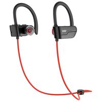 WRZ S3 Bluetooth Wireless Headphones Running Earbuds Waterproof Sports Earphones with Microphone 8-9 Hours Playtime Workout Gym Cordless Headsets for Cell Phone (Red)