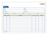 Adams Invoice Book, 3-Part, Carbonless, 5.56 x 8.44 Inch, 50 Sets per Book, White, Canary, and Pink (TC5840)