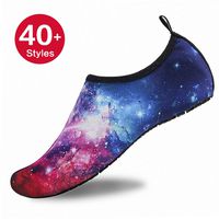 Womens and Mens Kids Water Shoes Barefoot Quick-Dry Aqua Socks for Beach Swim Surf Yoga Exercise (Starry Sky, XL)