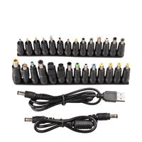 Sisthirth 28 PCS Laptop DC Power Adapter Tips Universal 5.5x2.1mm Connector Power Supply Input Jack Plug for Lenovo Thinkpad, dell, Sony, Toshiba, ASUS, HP (28+2)