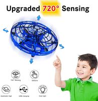 Hand Operated Drone for Kids Gift, WEW 6 Magical Senors Hands Free Toys Mini Drone Helicopter, Flying Ball Drone Toys Gift for Boys Girls Teenagers - Blue