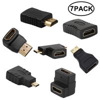 FUNTEN Hdmi Adapters Kit (7 Adapters) Mini Hdmi to Micro Hdim Male to Female