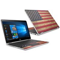 MightySkins Skin Compatible with HP Pavilion x360 15.6" (2018) - Vintage Flag | Protective, Durable, and Unique Vinyl Decal wrap Cover | Easy to Apply, Remove, and Change Styles | Made in The USA