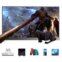 DKLGG Led Portable Monitor 13.3" Screen, Pc Portable Monitor Display, 3200 x 1800 HD IPS, Double Blind Plug with Type-c Power Supply Mini Hdmi for Laptop Computer Mac Phone Xbox Ps4