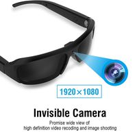 Camera Glasses Video Recording Sunglasses Waterproof Outdoor Sports 1080P HD Mini Camera Video Camcorder Sunglasses with 32G TF Card