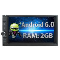 EinCar 2GB Android 6.0 Car Stereo 7'' 1024x600 Tocuh Screen 2 Din in Dash Bluetooth Radio Audio System Support WiFi Reverse Camera Input AUX Mirror Link OBD2 1080P