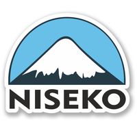 2 x 10cm/100mm Niseko Ski Snowboard Vinyl SELF ADHESIVE STICKER Decal Laptop Travel Luggage Car iPad Sign Fun #5155
