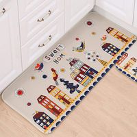 XFTOPSE Anti-Skid Pad Cartoon Carpet,Kitchen Rug Bathroom Printing Cartoon Mat Anti-Slip Door Home Living Room House Carpet