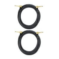 Audio2000's C25 1/4 Inch TRS Right Angle Cable (50 Feet 2 Pack)