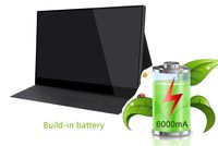 Ever Lustre 15.6 Inch Portable Gaming Monitor 4K Touch Screen 3840x2160 UHD Build-in Battery Display Screen for PS4, Xbox, Switch, Smart Phone, Laptop (Battery Monitor+case)