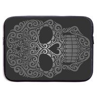 Laptop Sleeve Case Protective Bag Printed Dark Swirling Sugar Skull Ultrabook Briefcase Sleeve Bags Cover for MacBook Pro/Acer/Asus/Lenovo Dell 15 Inch