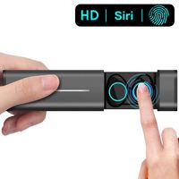 Wireless Earbuds, ASMOTIM True Wireless Bluetooth 5.0 Headphones Earbuds Bluetooth Wireless, Touch Control, Auto Pairing, Song Control, Waterproof, Wireless Earbuds with Mic, in-Ear Mini Earphones