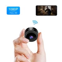 Hidden Camera Mini Spy Camera, Mooncity Full HD 1080P Wireless WiFi Spy Cam/Small Indoor Home Security Camera/Nanny Camera with Night Vision and Motion Detection-Black