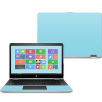 Mightyskins Skin Compatible with Hp Pavilion X360 14" (2017) - Solid Baby Blue | Protective, Durable, and Unique Vinyl Decal Wrap Cover | Easy to Apply, Remove, and Change Styles | Made in The USA