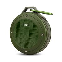 Bluetooth Speakers, MIFA F10 Portable Wireless Soundbox with DSP Sound, 10-Hour Playtime, IP56 Dustproof & Waterproof, Built-in Mic, Micro-SD Card Slot, Army Green