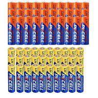 30 Pack AA Alkaline Batteries + 30 Pack AAA 1.5V Extra Heavy Duty Batteries (60 Combo Pack)