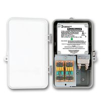 Intermatic IG1300-4T-2C3 120/240 VAC Single Phase Type 2 Surge Protection with Four Telephone and Two Coax Lines, Color