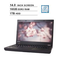2019 Newest Premium Lenovo Thinkpad T440P 14 Inch Laptop (Intel Dual Core i5-4300M up to 3.3GHz, 16GB DDR3 RAM, 1TB HDD, Intel HD 4400, DVD, WiFi, Windows 10 Pro) (Renewed)
