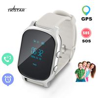TKSTAR GPS Tracker Smart Watch for Kids Senior,Phone Watch,with Dual Way Call, Real Time Locating SOS Anti-Lost Remote Monitor Watches Support Android iOS T58  (Silver)