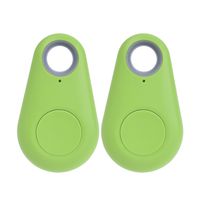 Smart Wireless Bluetooth 4.0 Anti Lost Tracker Alarm Key Finder GPS Locator Box Green 2 Pcs
