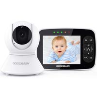 Video Baby Monitor with Remote Camera Pan-Tilt-Zoom|Keep Babies Safe with 3.5" Large Screen, Night Vision, Talk Back, Room Temperature, Lullabies, 960ft Range