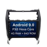 SYGAV Car Radio for 2012-2014 Toyota Camry Android 9.0 Hexa Core Stereo with GPS Navigation 10.2 Inch Touch Screen Head Unit