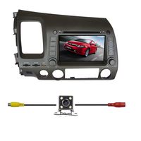 BlueLotus® for Honda Civic 2006 2007 2008 2009 2010 2011 In-dash 7" Touchscreen DVD Player GPS Navigation AM/FM Radio Bluetooth RDS SD/USB iPod AV + Reverse Car Rear Camera + Free USA Map