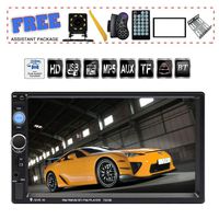 TDYJWELL 7 inch Double Din Touch Screen Car Stereo Upgrade The Latest Version MP5/4/3 Player FM Radio Video  Support Backup Rear-View Camera  Mirror Link