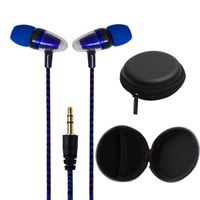 Wired Earphones/Headphones,Noise Isolating In-Ear Earbuds with Heavy Bass, Built-in Microphone, for iPhone, Samsung, Android Phone and More