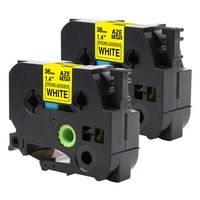 Markurlife Compatible with Brother p Touch tze Tape Tze S661, Laminated 2 Times Extra-Strength, Black on Yellow 1 1/2 Inch Tape,Replacement for Brother TZe-S661, 2 Pack for Rough or Uneven Surfaces