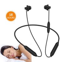 Bluetooth Sleep Headphones - GOOJODOQ Bluetooth 4.2 Wireless Soft in-Ear Sleeping Earbuds, 18 Hours Music time, Wireless Sleep Headsets for Insomnia, Side Sleeper, Gym, Relaxation and Sports-Black
