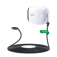 LANMU Weatherproof Outdoor Power Cable for NETGEAR Arlo Pro, Arlo Pro 2,Arlo Go and Arlo Security Light,with Micro USB Cable,Compatible with Arlo Pro Camera (16.4ft/5m)