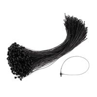 uxcell 7 inches 500 Pcs Black Snap Lock Pin Security Plastic Tag Fastener Hook Ties