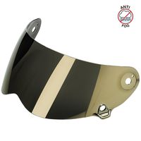 Biltwell unisex-adult (AF-GLD-LS-SD) Lane Splitter Shield-Gold Mirror Anti-Fog, One Size