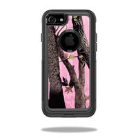 MightySkins Skin Compatible with OtterBox Commuter iPhone 8 - Pink Tree Camo | Protective, Durable, and Unique Vinyl Decal wrap Cover | Easy to Apply, Remove, and Change Styles | Made in The USA