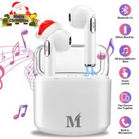 Wireless Earbuds with Charging Case,Bluetooth Earbuds with Mic for Running,Wireless Earphones Bluetooth Earphones with Microphone,Mini Sports Earbuds Sweatproof Compatible iOS Android Smartphone