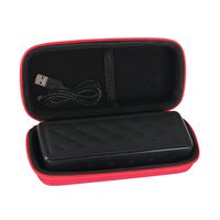 Hermitshell Hard EVA Travel Red Case Fits AmazonBasics Portable Wireless Bluetooth Speaker (Model: BSK30)