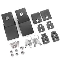 Voodonala Black Stainless Steel Hood Latches Hood Lock Catch for 2007-2017 Jeep Wrangler JK JKU