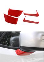 Dwindish Red ABS Car Decoration Rearview Mirror Base Cover for Jeep Renegade 2015 Up
