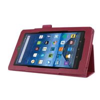 Egmy Protective Kindle Case, Popular ipad/tablet Case Leather Case Stand Cover For Amazon Kindle Fire HD 7 2015 Tablet (Purple)