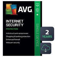 AVG Internet Security 2020 | Antivirus Protection Software | 1 PC, 2 Years [Download]