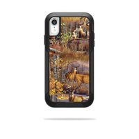 MightySkins Skin Compatible with OtterBox Pursuit iPhone XR Case - Deer Pattern | Protective, Durable, and Unique Vinyl Decal wrap Cover | Easy to Apply, Remove, and Change Styles | Made in The USA