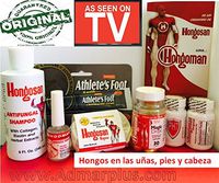 Hongosan Kit Completo Hair Skin and Nails Fungus , Athlete´s Foot, Caspa, Dandruff, Scalp, Toenail Nail Fungus Hongosan Miracle Brush & Hongosan Magic Drop El Hongosan Original El Unico Que Usted Ve En La Tv Hongoman De Hongosan Corp